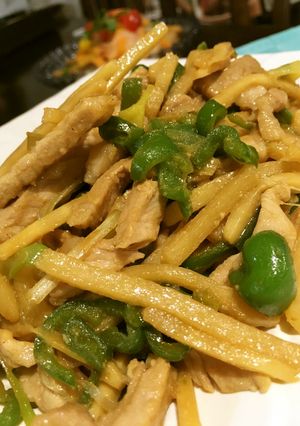 小３味噌漬豚を簡単青椒肉絲にするの巻。-レシピのメイン写真
