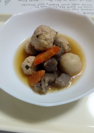 鶏胸肉団子のトロっと煮｡-レシピのメイン写真