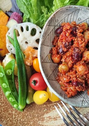 カフェ風チリコンカン フライパンひとつで-レシピのメイン写真
