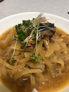 簡単!大根とサバの味噌煮缶だけで煮物 -レシピのメイン写真