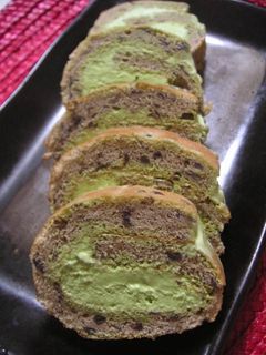 抹茶アイスの小倉ロールケーキ-レシピのメイン写真