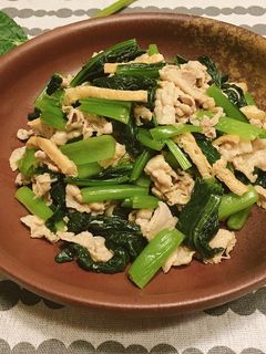 もう一品 *小松菜と豚肉のからしあえ*-レシピのメイン写真