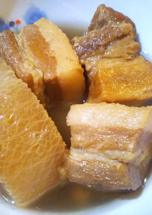 ガッツリご飯がすすむ！簡単！豚の角煮大根-レシピのメイン写真