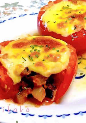 ★無駄なく食べる。トマトのチーズ焼き★-レシピのメイン写真