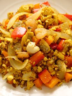 糖質オフ☆豆腐でカレー風味のパエリア-レシピのメイン写真