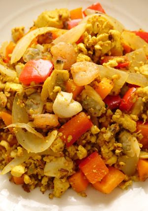 糖質オフ☆豆腐でカレー風味のパエリア-レシピのメイン写真