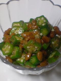 オクラ納豆(かつおぶし風味)-レシピのメイン写真