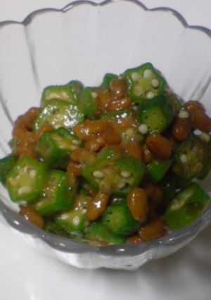 オクラ納豆(かつおぶし風味)-レシピのメイン写真