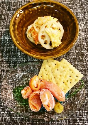 生ハムサーモン炙りのクリチ巻き-レシピのメイン写真