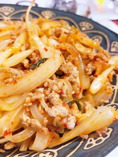 島らっきょうのキムチ炒め-レシピのメイン写真
