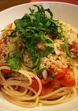 ミニトマトと青じそのぺぺロンチーノ仕立て-レシピのメイン写真