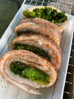 BBQで!小葱の豚バラロール焼き-レシピのメイン写真
