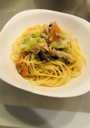 キャベツとツナのだしパスタ-レシピのメイン写真