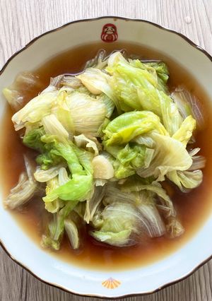 超簡単！レタスのニンニク醤油炒め-レシピのメイン写真