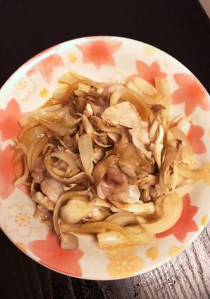レンジでメイン☆豚肉と舞茸のポン酢蒸し-レシピのメイン写真