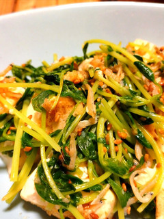 豆苗 豆腐 シラス ◎ 炒め-レシピのメイン写真
