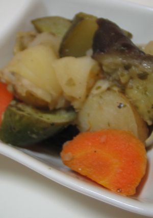 夏野菜の洋風バジル煮込み-レシピのメイン写真