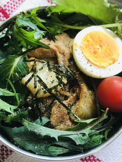 丼弁当●豚肉&キャベツの焼そば定食丼-レシピのメイン写真