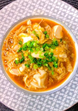 味付け簡単!豆腐とエノキの玉子とじ-レシピのメイン写真