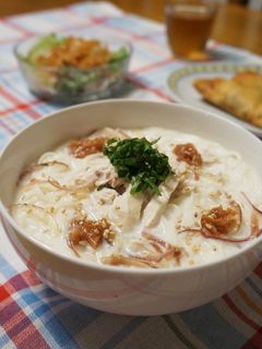 スープが美味しい☆豆乳の鶏そうめん-レシピのメイン写真