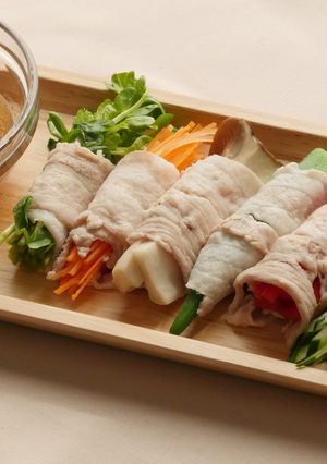液塩でやわらか!野菜の冷しゃぶ巻き☀-レシピのメイン写真