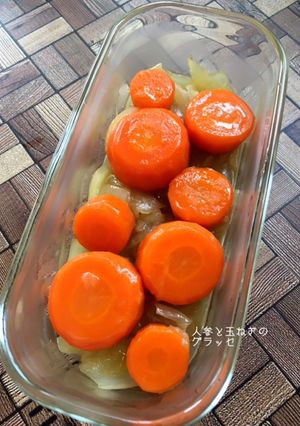人参と玉ねぎのグラッセ-レシピのメイン写真