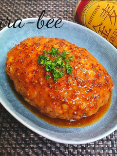 たけのこ入り♪ハニマス照り焼き豚バーグ-レシピのメイン写真