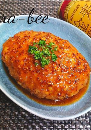 たけのこ入り♪ハニマス照り焼き豚バーグ-レシピのメイン写真