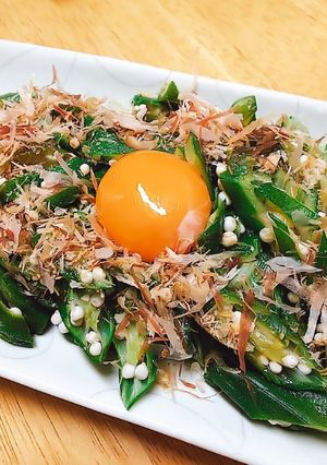 オクラのユッケ風-レシピのメイン写真