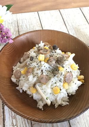 【健康】免疫力ＵＰきのこのピラフ-レシピのメイン写真