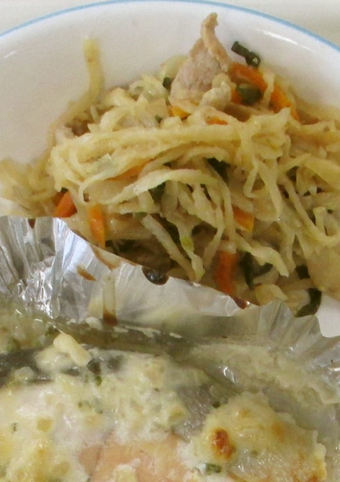 【学校給食】豚肉と切干大根の炒め物-レシピのメイン写真