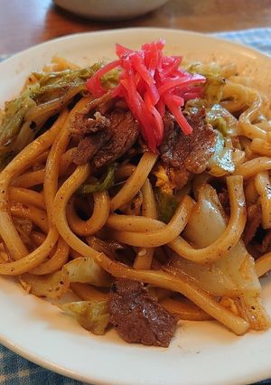 懐かしのジンギスカン焼きうどん-レシピのメイン写真