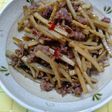 牛肉入りきんぴらごぼう美味