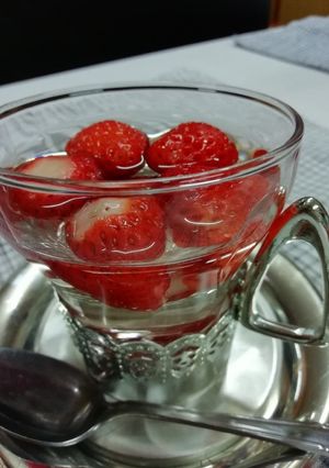 野菜果物で簡単ゼリー（苺)-レシピのメイン写真