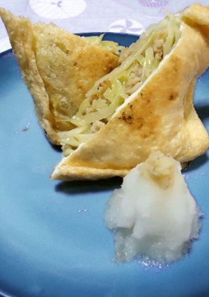 油あげのきゃべつ詰め焼き-レシピのメイン写真
