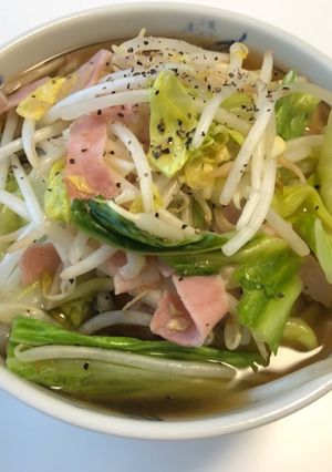 【ダイエット】しらたき野菜ちゃんぽん麺-レシピのメイン写真