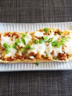 栃尾揚げ 納豆キムチーズ焼き-レシピのメイン写真