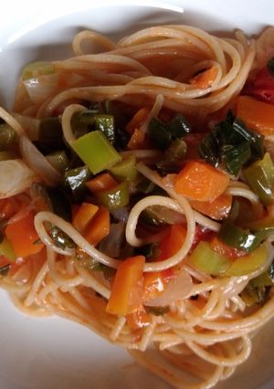 野菜スパゲティ　ビーガンのため-レシピのメイン写真
