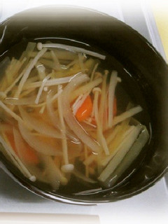 黄にら入りすまし汁@倉敷市学校給食-レシピのメイン写真