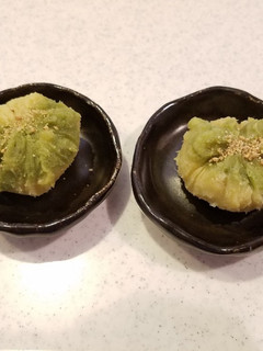 さつま芋で☆2色の巾着芋-レシピのメイン写真