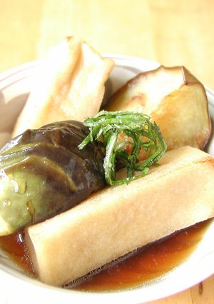 茄子と高野豆腐の揚げびたし-レシピのメイン写真