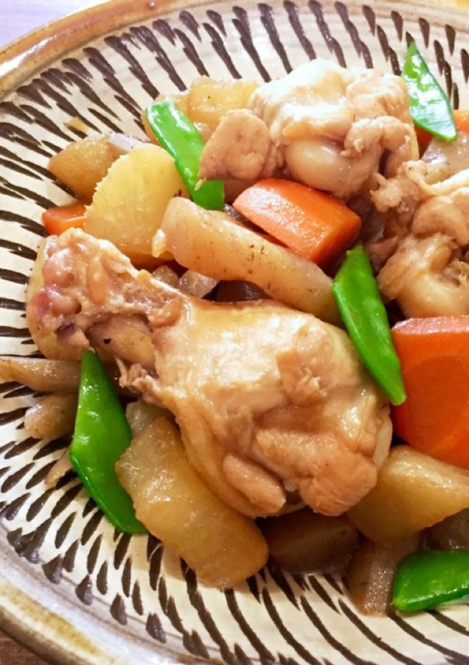 手羽元と根菜の煮物-レシピのメイン写真