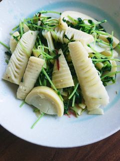 たけのこと、豆苗のクレイジーソルト炒め-レシピのメイン写真