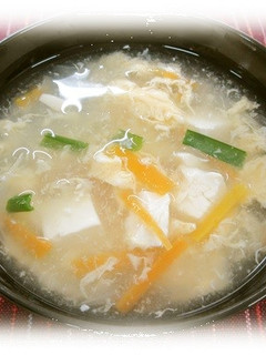 かきたま汁@倉敷市学校給食-レシピのメイン写真