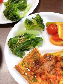 低糖質!お好み焼き風卵焼き-レシピのメイン写真