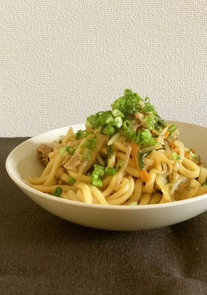 甘辛醬油の焼きうどん-レシピのメイン写真