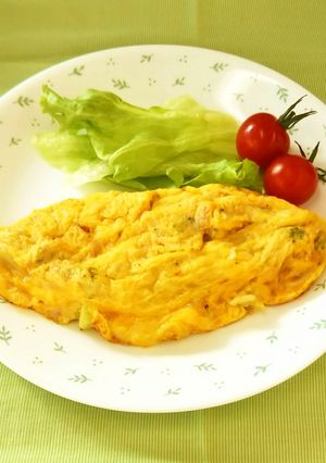 【パパママ向け】ツナチーズオムレツ-レシピのメイン写真