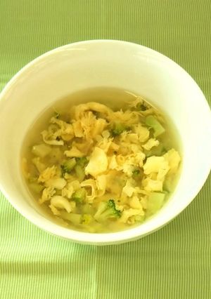 【離乳食中期】かきたまスープ-レシピのメイン写真