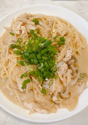 簡単！牛乳と味噌の和風パスタ-レシピのメイン写真