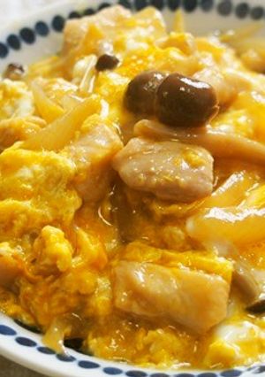 しめじ入り！親子丼♪むね肉であっさりと♪-レシピのメイン写真
